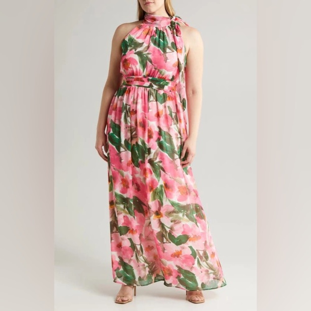 Anne klein Plus size floral maxi dress